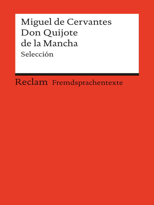 Title details for El ingenioso hidalgo Don Quijote de la Mancha by Miguel De Cervantes - Wait list